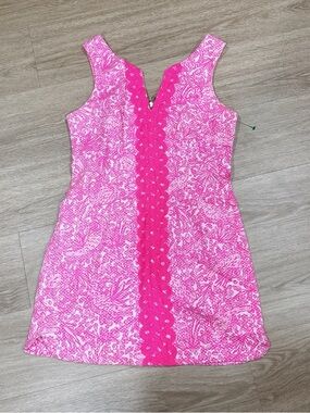 Lilly Pulitzer Hot Pink Paisley-Print Sleeveless Dress